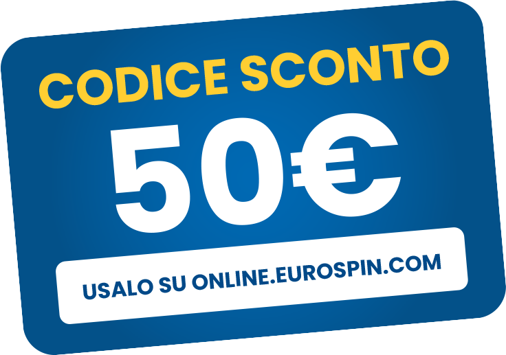 Codice sconto 50� - Usalo su online.eurospin.com